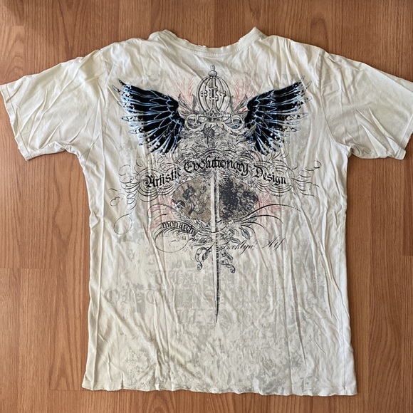 ❤️ Monarchy Los Angeles Distressed Graphic Tee Size XXL - Picture 2 of 7